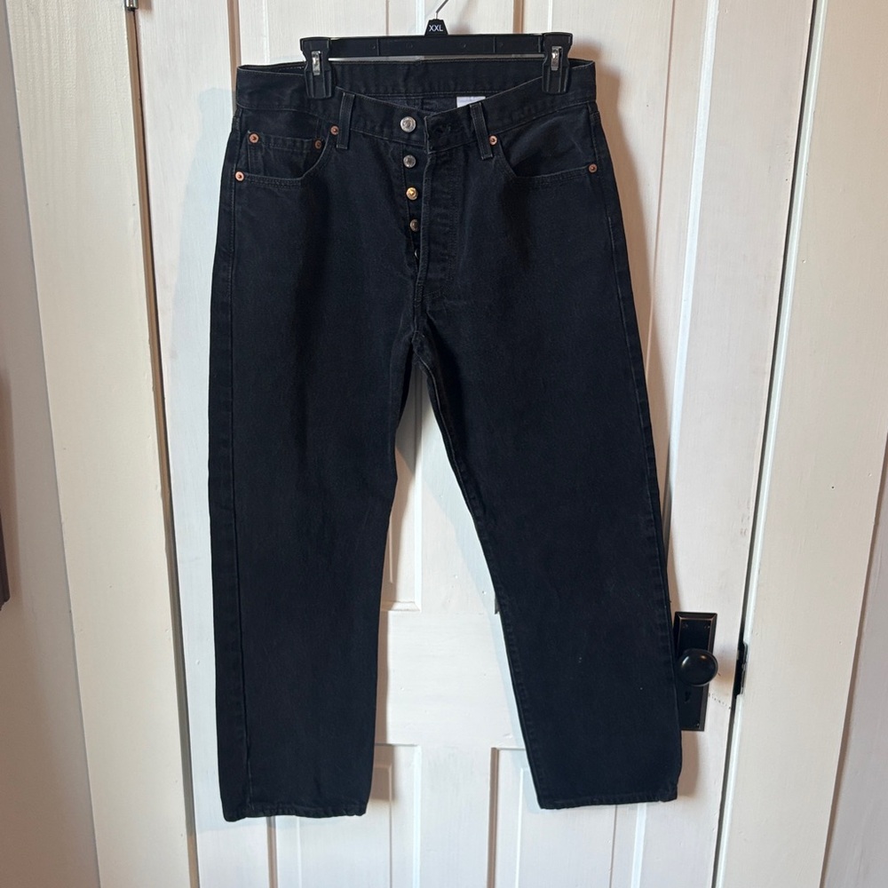 90s Levi's Men's Dark Straight Jeans